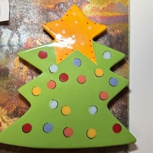 Vibrant Holiday Tree Ornament with Star